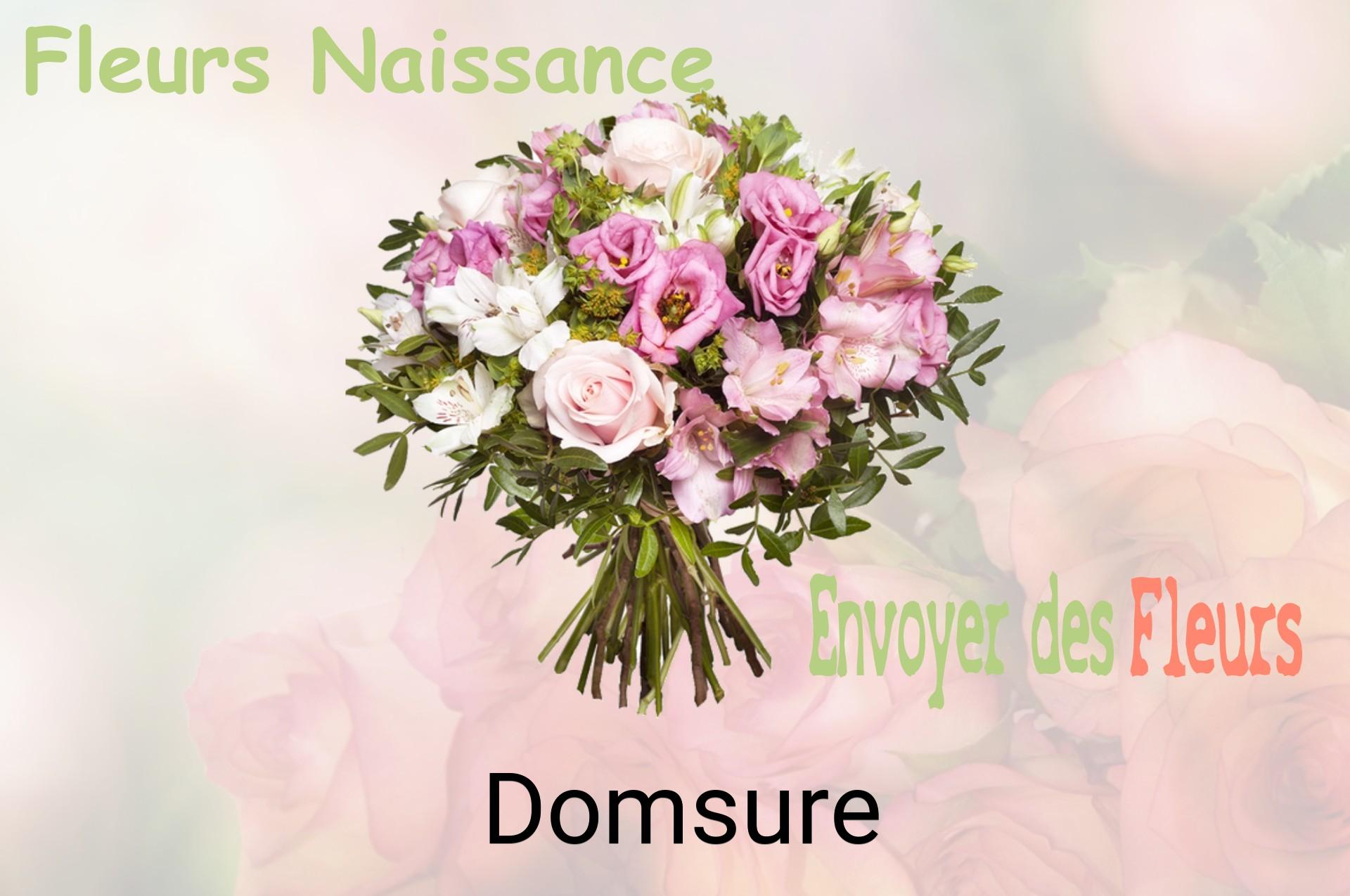 Bouquet de fleurs de naissance livré à Domsure